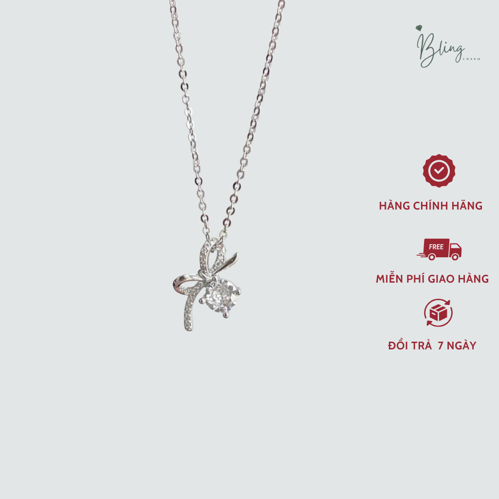 Dây chuyền bạc nữ cao cấp kết hợp đá phát sáng - Ảnh 4