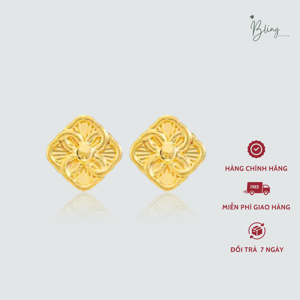 Bông Tai Vàng Số 1 đeo là sang mà đẹp