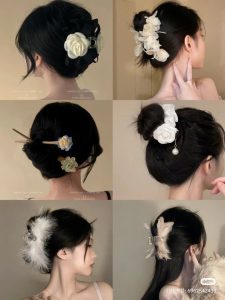 Hình ảnh các kiểu tóc dự tiệc đa dạng phối cùng kẹp tóc 